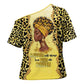 Black Her Story Cross Shoulder Shirt A Queen Turns Pain Into Power - African Pride
