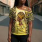 Black Her Story Cross Shoulder Shirt A Queen Turns Pain Into Power - African Pride