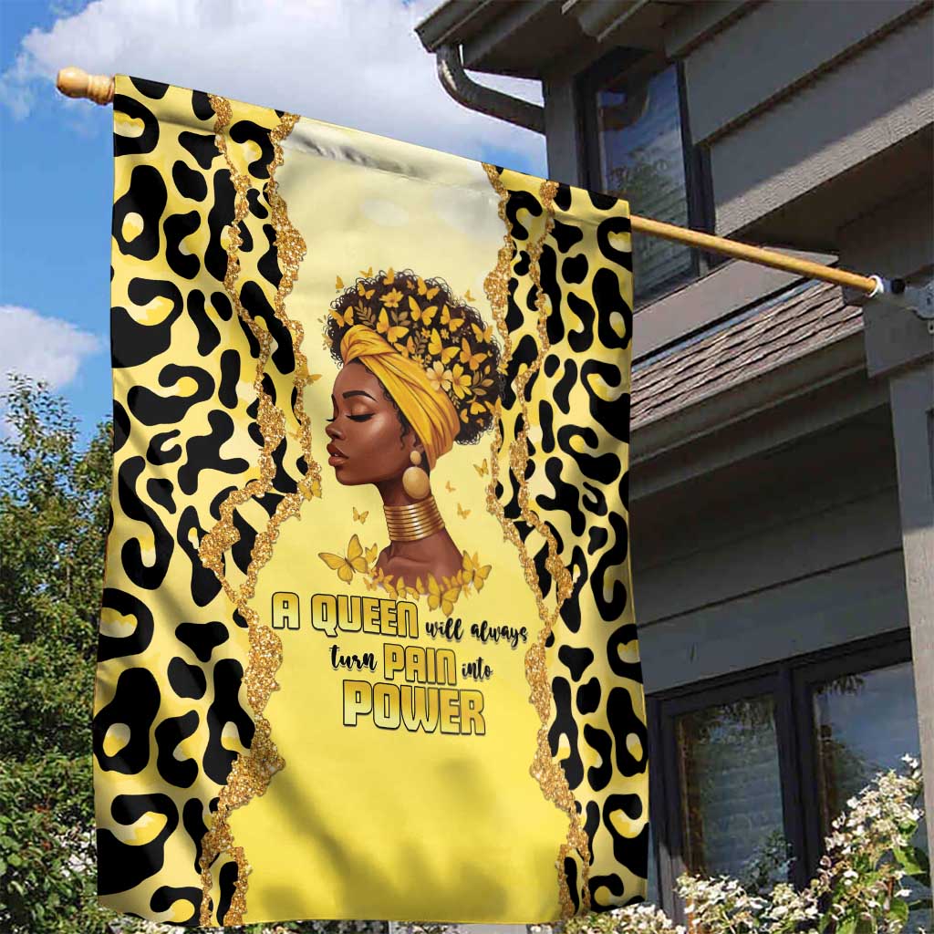 Black Her Story Garden Flag A Queen Turns Pain Into Power - African Pride