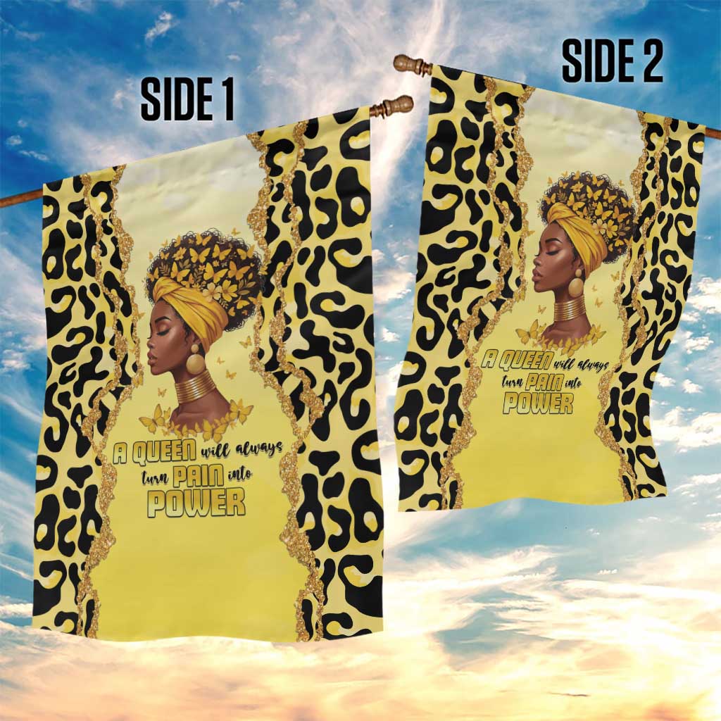Black Her Story Garden Flag A Queen Turns Pain Into Power - African Pride