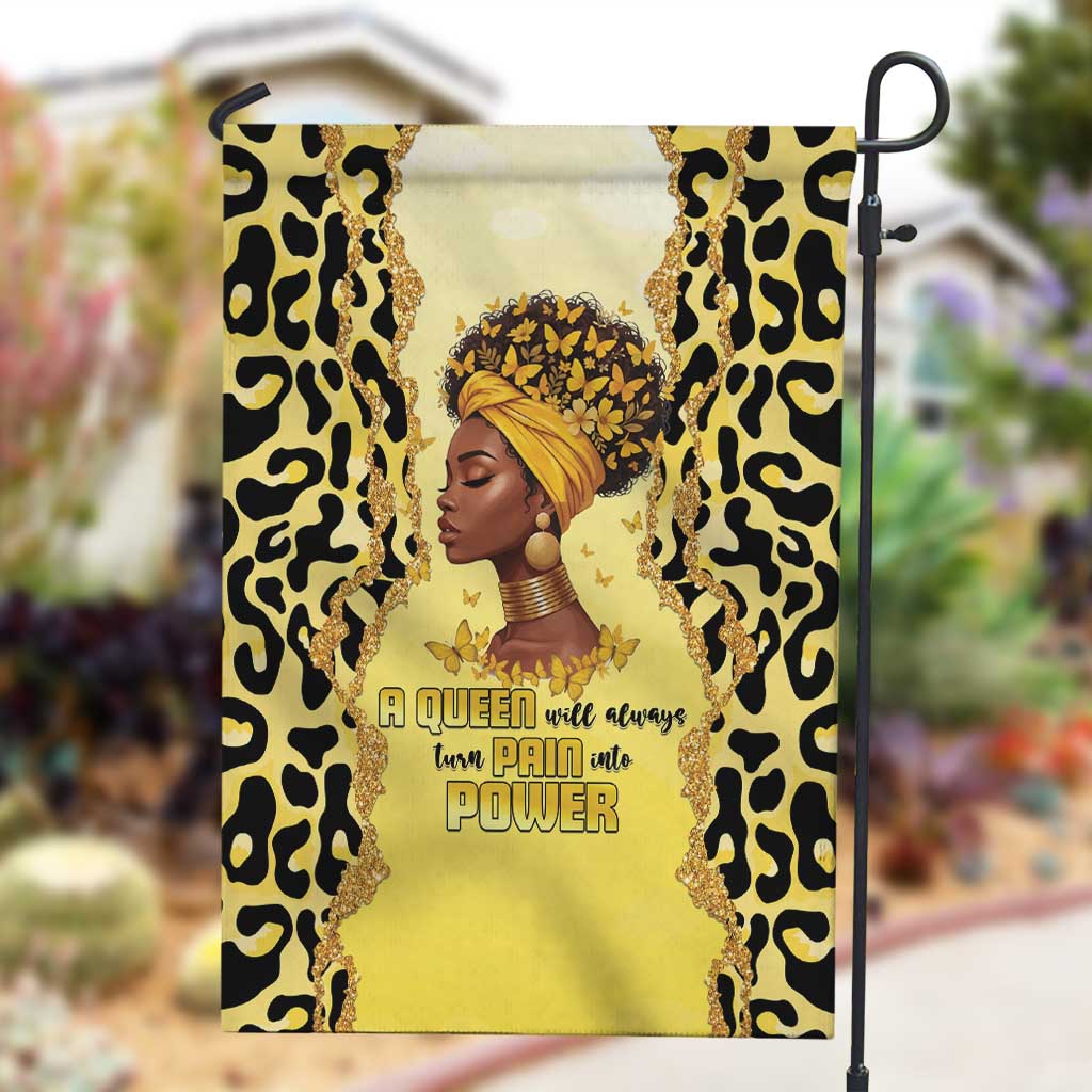 Black Her Story Garden Flag A Queen Turns Pain Into Power - African Pride