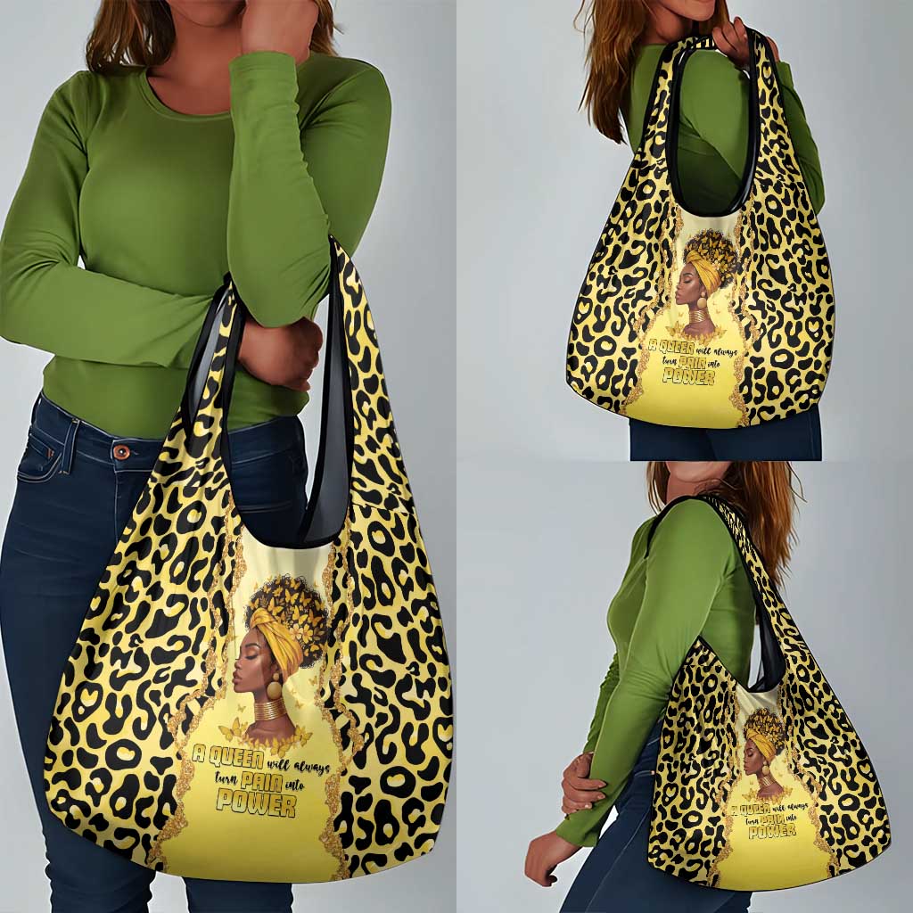 Black Her Story Grocery Bag A Queen Turns Pain Into Power - African Pride
