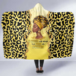 Black Her Story Hooded Blanket A Queen Turns Pain Into Power - African Pride