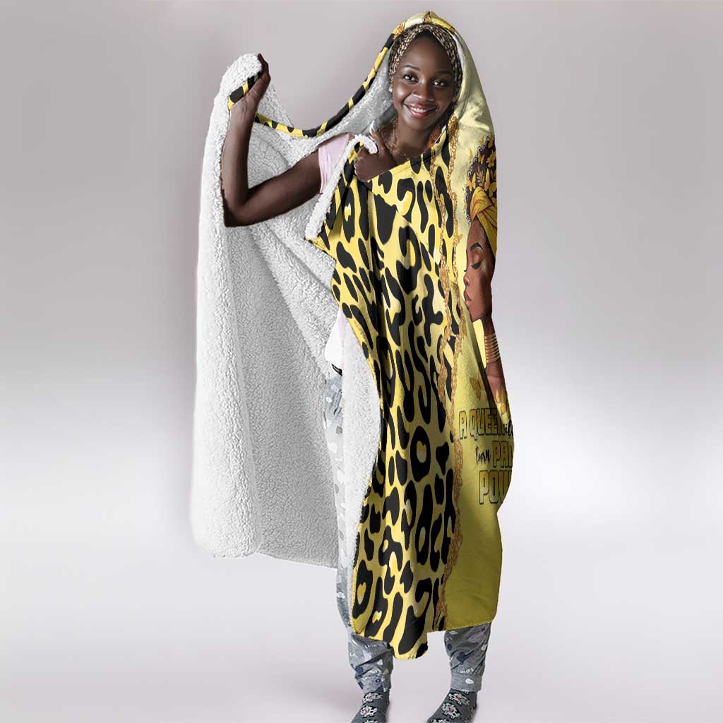 Black Her Story Hooded Blanket A Queen Turns Pain Into Power - African Pride