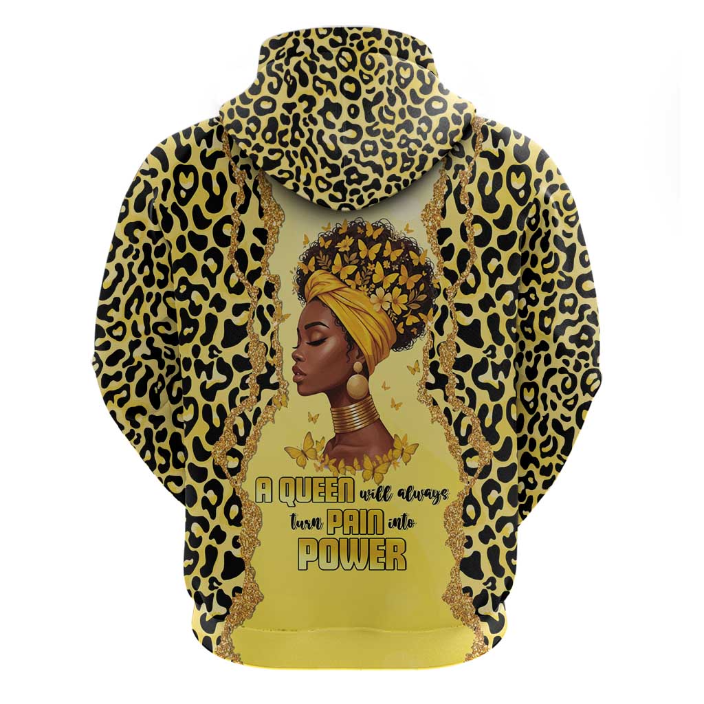 Black Her Story Hoodie A Queen Turns Pain Into Power - African Pride