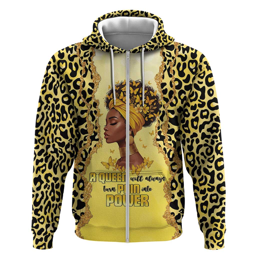 Black Her Story Hoodie A Queen Turns Pain Into Power - African Pride