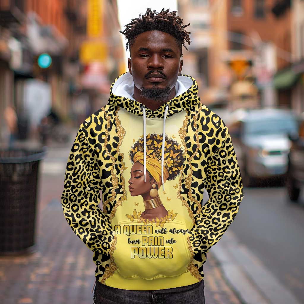 Black Her Story Hoodie A Queen Turns Pain Into Power - African Pride