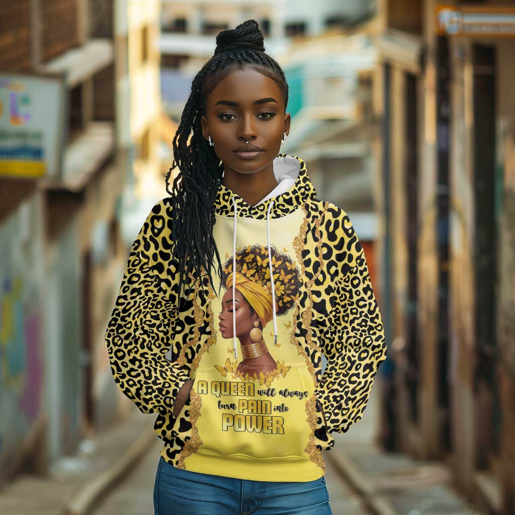 Black Her Story Hoodie A Queen Turns Pain Into Power - African Pride