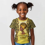 Black Her Story Kid T shirt A Queen Turns Pain Into Power - African Pride