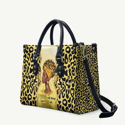 Black Her Story Leather Bag A Queen Turns Pain Into Power - African Pride