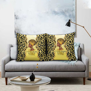 Black Her Story Pillow Cover A Queen Turns Pain Into Power - African Pride
