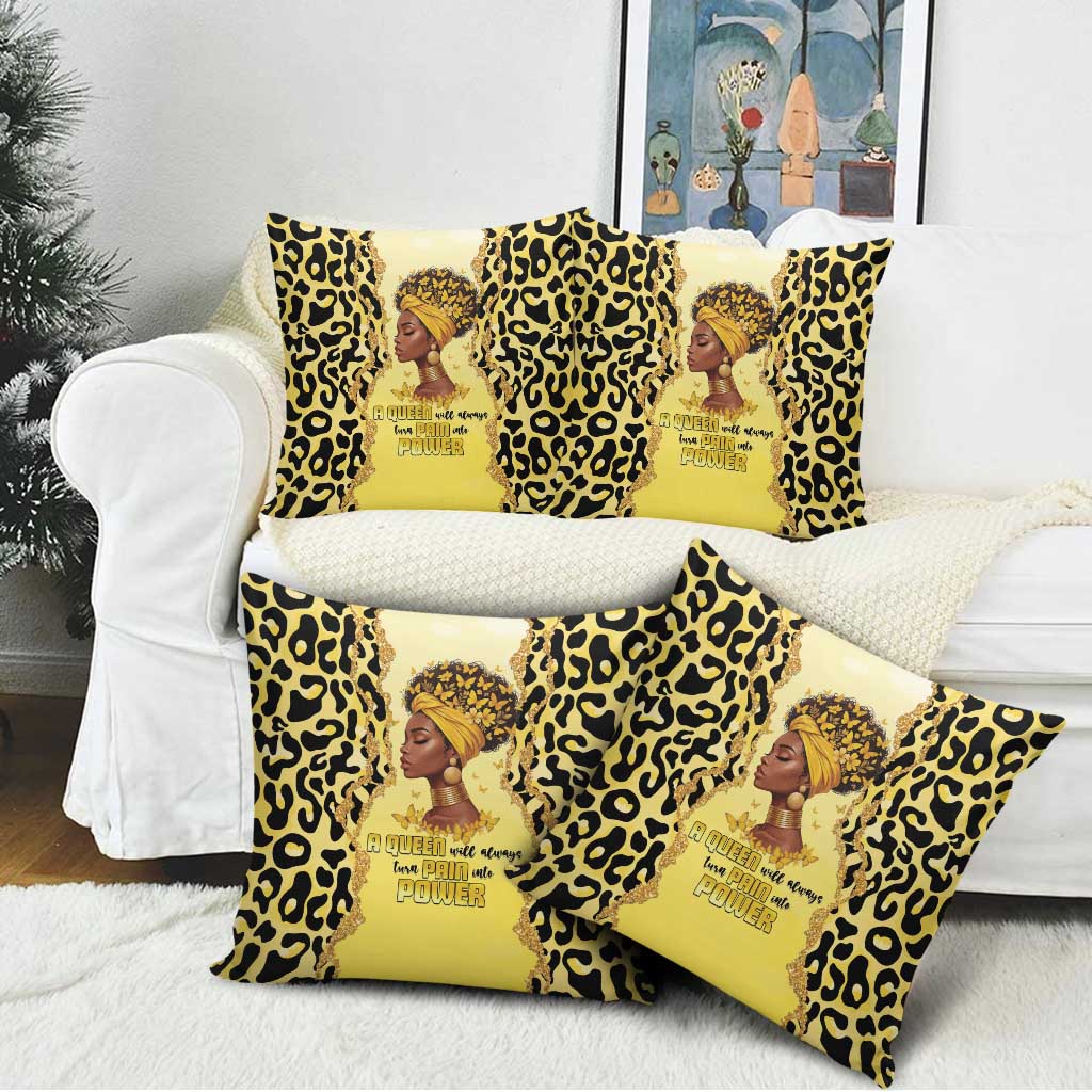 Black Her Story Pillow Cover A Queen Turns Pain Into Power - African Pride