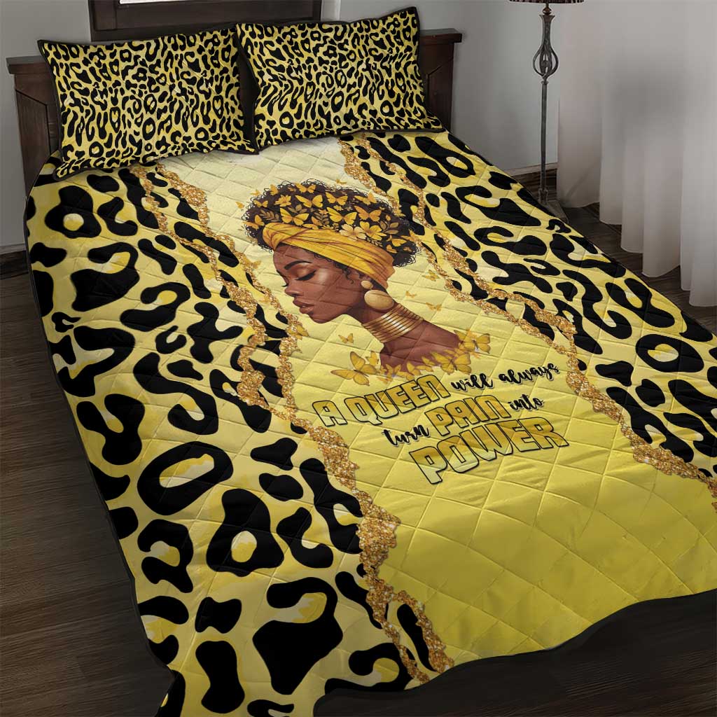 Black Her Story Quilt Bed Set A Queen Turns Pain Into Power - African Pride