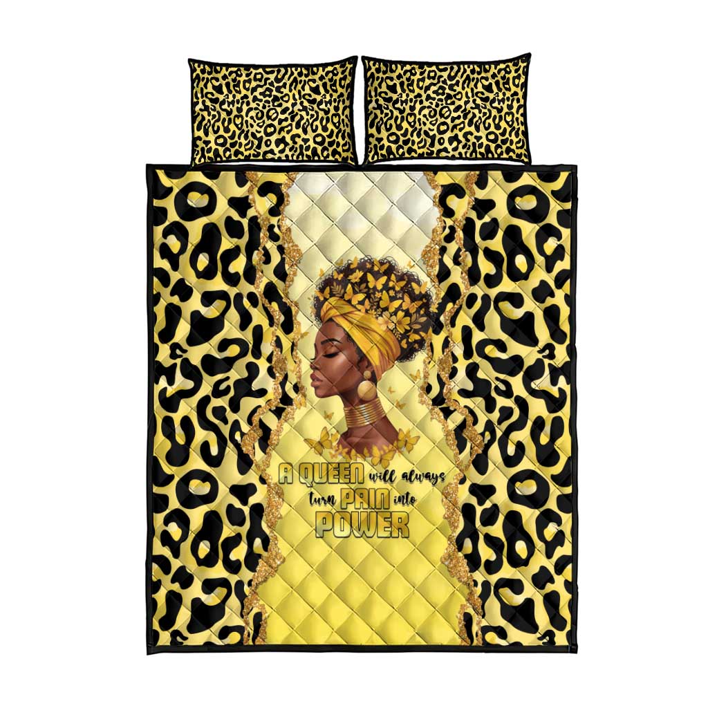Black Her Story Quilt Bed Set A Queen Turns Pain Into Power - African Pride