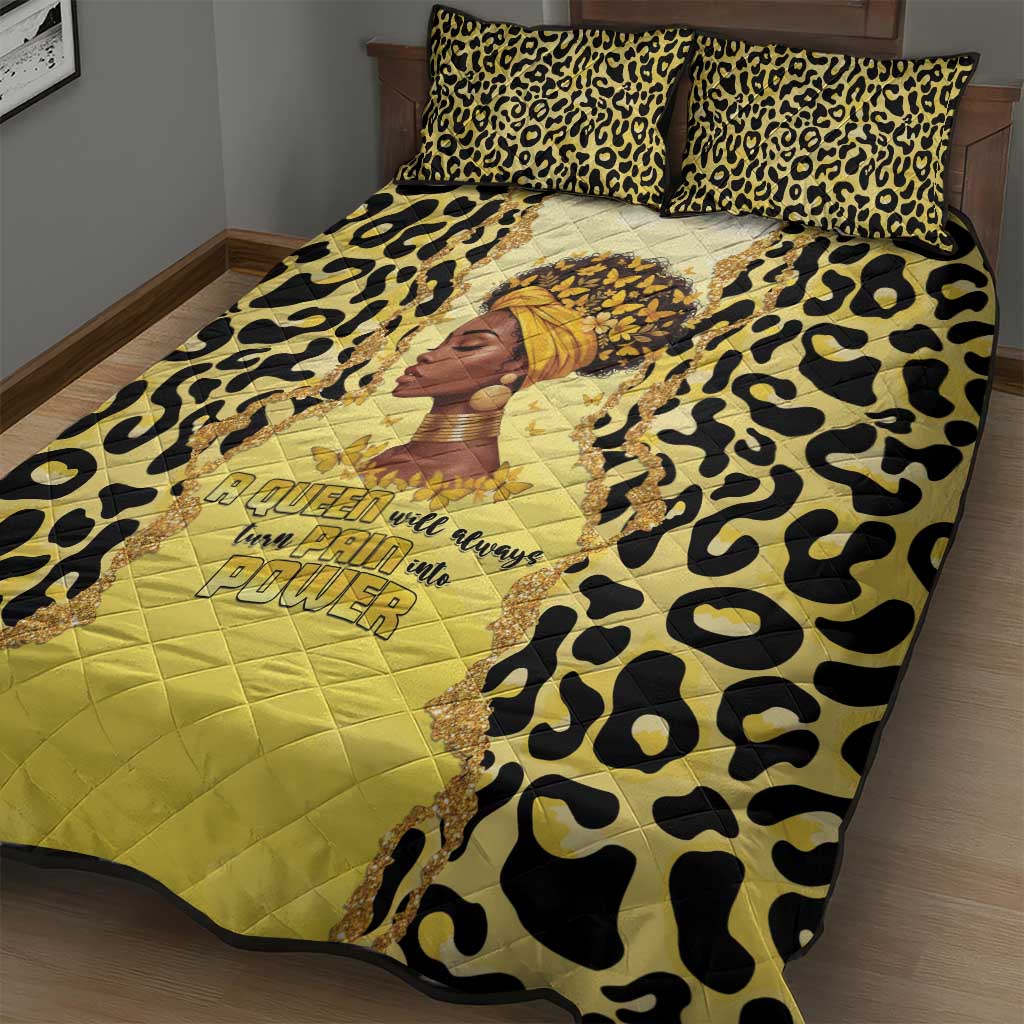 Black Her Story Quilt Bed Set A Queen Turns Pain Into Power - African Pride
