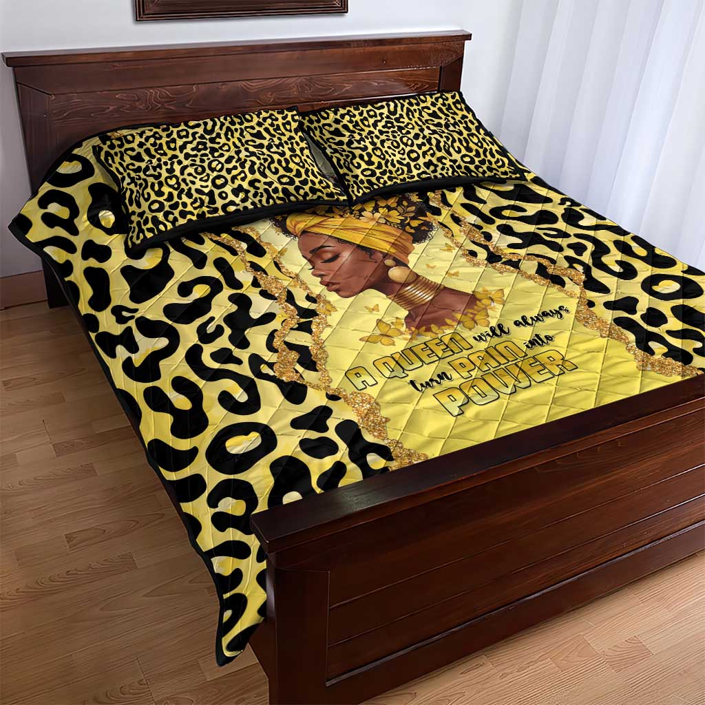 Black Her Story Quilt Bed Set A Queen Turns Pain Into Power - African Pride