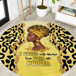 Black Her Story Round Carpet A Queen Turns Pain Into Power - African Pride