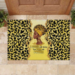 Black Her Story Rubber Doormat A Queen Turns Pain Into Power - African Pride