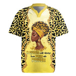 Black Her Story Rugby Jersey A Queen Turns Pain Into Power - African Pride