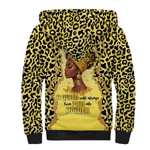 Black Her Story Sherpa Hoodie A Queen Turns Pain Into Power - African Pride