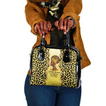 Black Her Story Shoulder Handbag A Queen Turns Pain Into Power - African Pride
