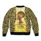 Black Her Story Sleeve Zip Bomber Jacket A Queen Turns Pain Into Power - African Pride