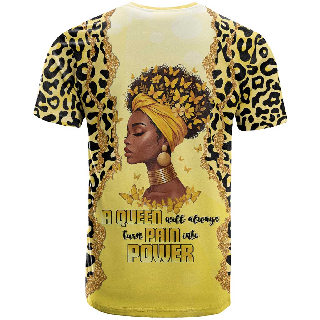 Black Her Story T shirt A Queen Turns Pain Into Power - African Pride