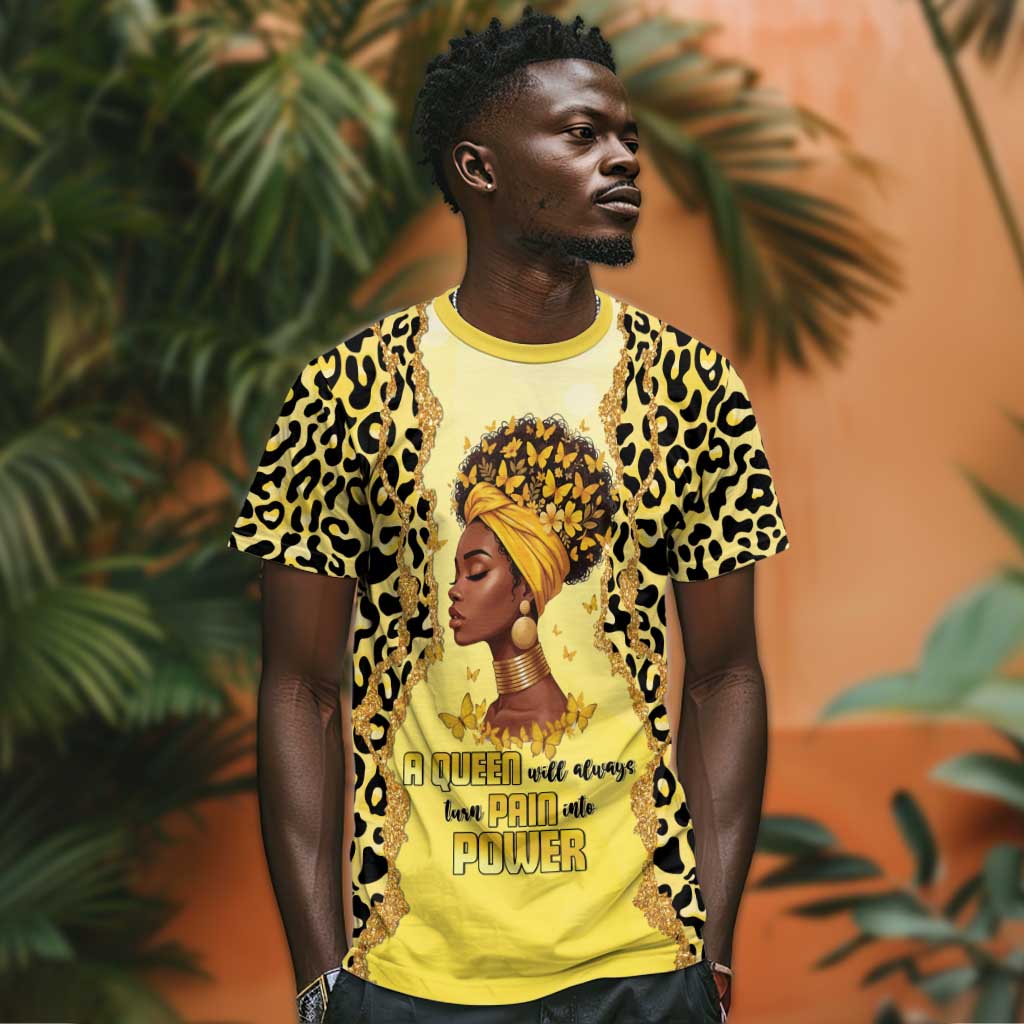 Black Her Story T shirt A Queen Turns Pain Into Power - African Pride