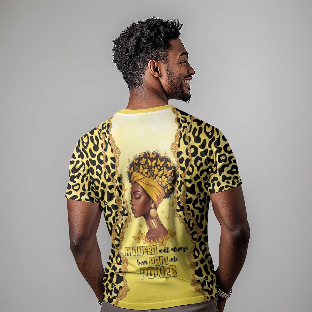 Black Her Story T shirt A Queen Turns Pain Into Power - African Pride