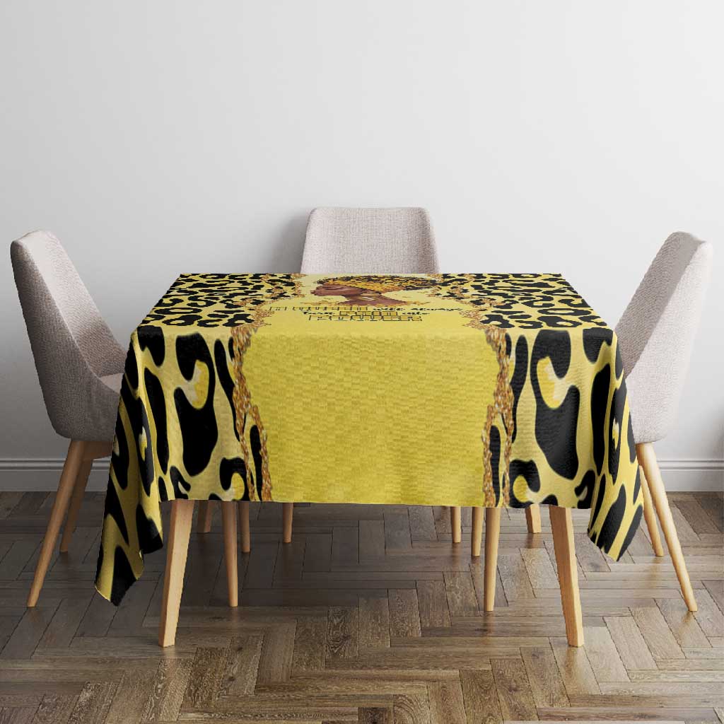 Black Her Story Tablecloth A Queen Turns Pain Into Power - African Pride