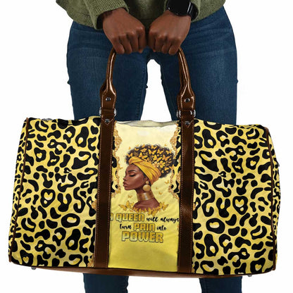Black Her Story Travel Bag A Queen Turns Pain Into Power - African Pride