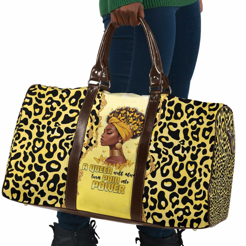 Black Her Story Travel Bag A Queen Turns Pain Into Power - African Pride