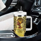 Black Her Story Tumbler With Handle A Queen Turns Pain Into Power - African Pride