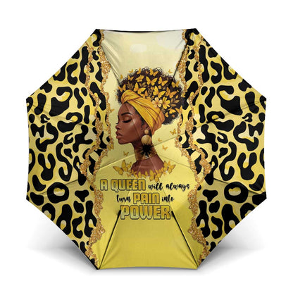 Black Her Story Umbrella A Queen Turns Pain Into Power - African Pride