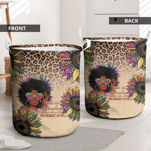 Black Her Story Sunshine Hurricane Laundry Basket Empowered Black Woman - African Pride