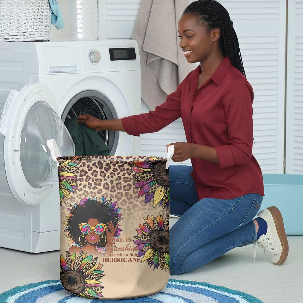 Black Her Story Sunshine Hurricane Laundry Basket Empowered Black Woman - African Pride