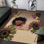 Black Her Story Sunshine Hurricane Area Rug Empowered Black Woman - African Pride