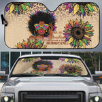 Black Her Story Sunshine Hurricane Auto Sun Shade Empowered Black Woman - African Pride