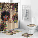 Black Her Story Sunshine Hurricane Bathroom Set Empowered Black Woman - African Pride