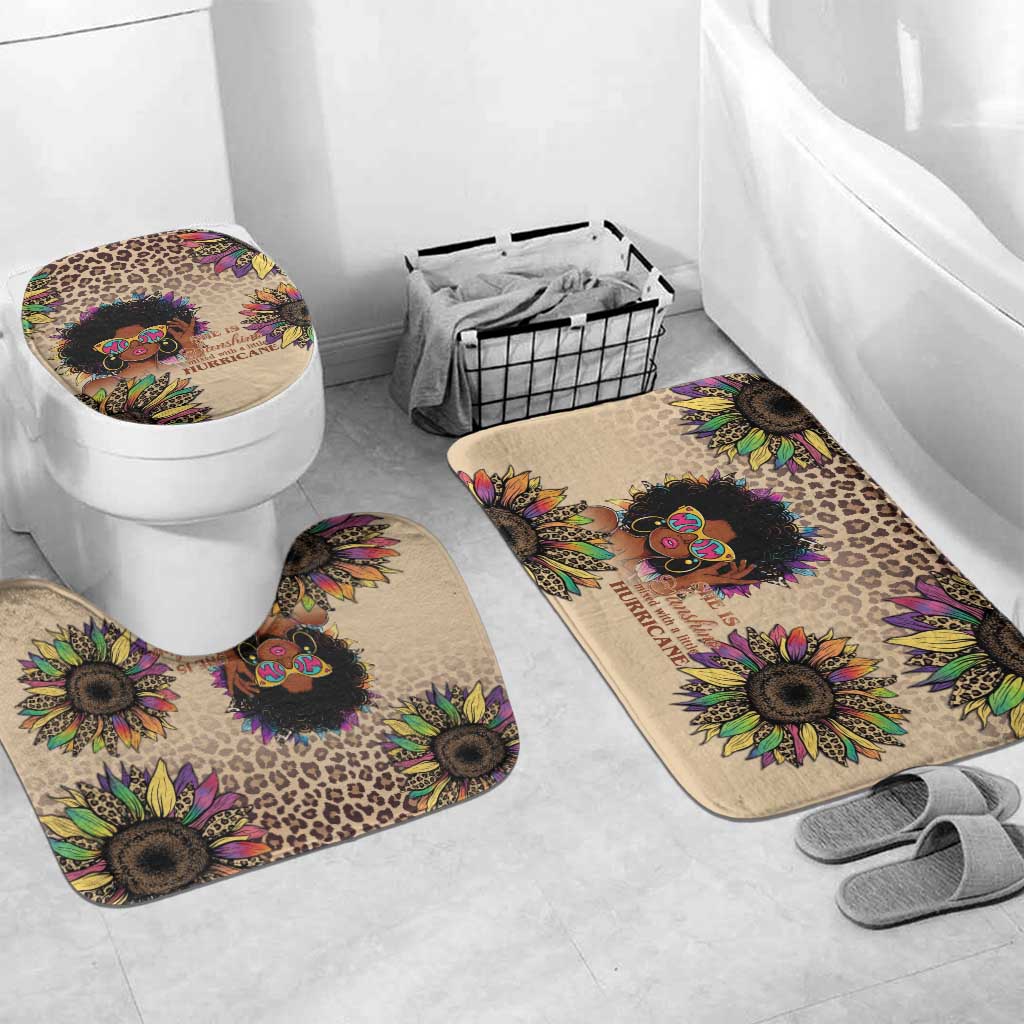 Black Her Story Sunshine Hurricane Bathroom Set Empowered Black Woman - African Pride