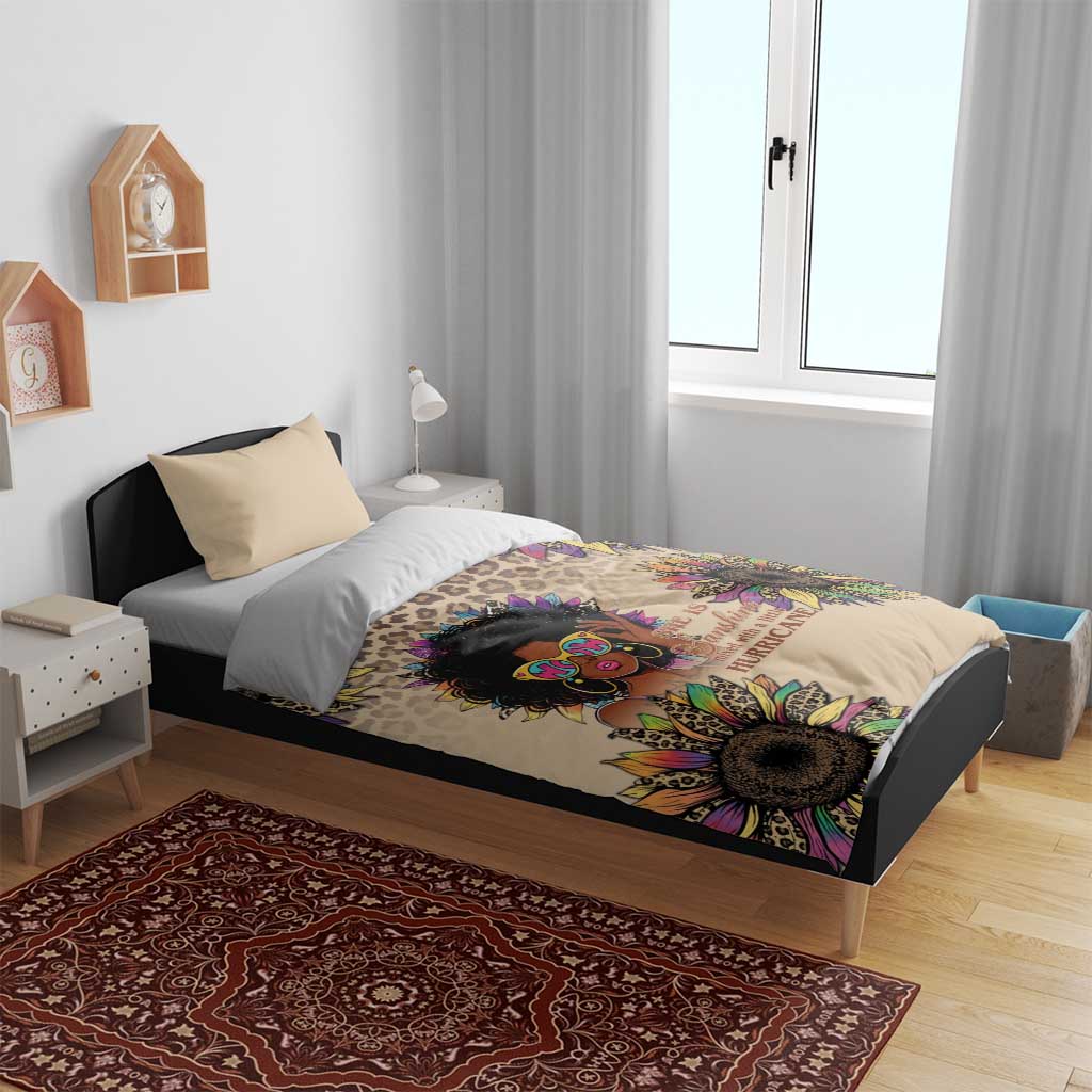 Black Her Story Sunshine Hurricane Bedding Set Empowered Black Woman - African Pride