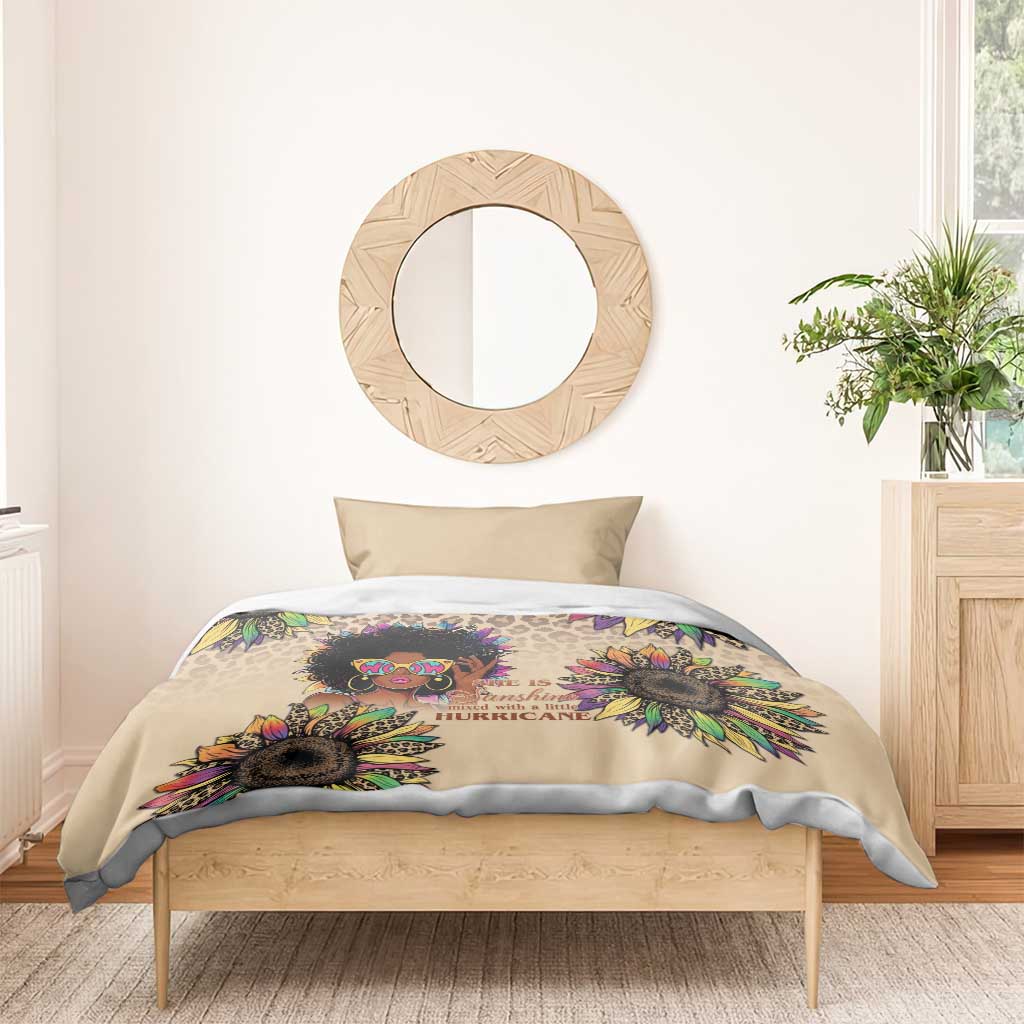 Black Her Story Sunshine Hurricane Bedding Set Empowered Black Woman - African Pride