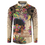 Black Her Story Sunshine Hurricane Button Sweatshirt Empowered Black Woman