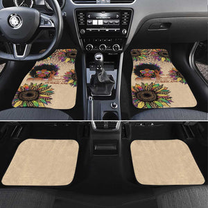 Black Her Story Sunshine Hurricane Car Mats Empowered Black Woman - African Pride