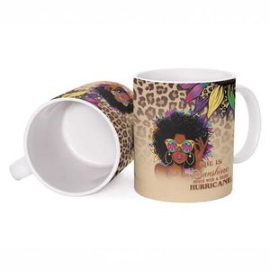 Black Her Story Sunshine Hurricane Ceramic Mug Empowered Black Woman - African Pride