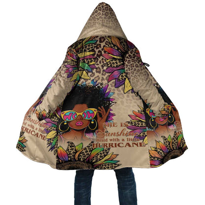 Black Her Story Sunshine Hurricane Cloak Empowered Black Woman - African Pride