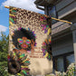 Black Her Story Sunshine Hurricane Garden Flag Empowered Black Woman - African Pride