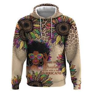 Black Her Story Sunshine Hurricane Hoodie Empowered Black Woman - African Pride