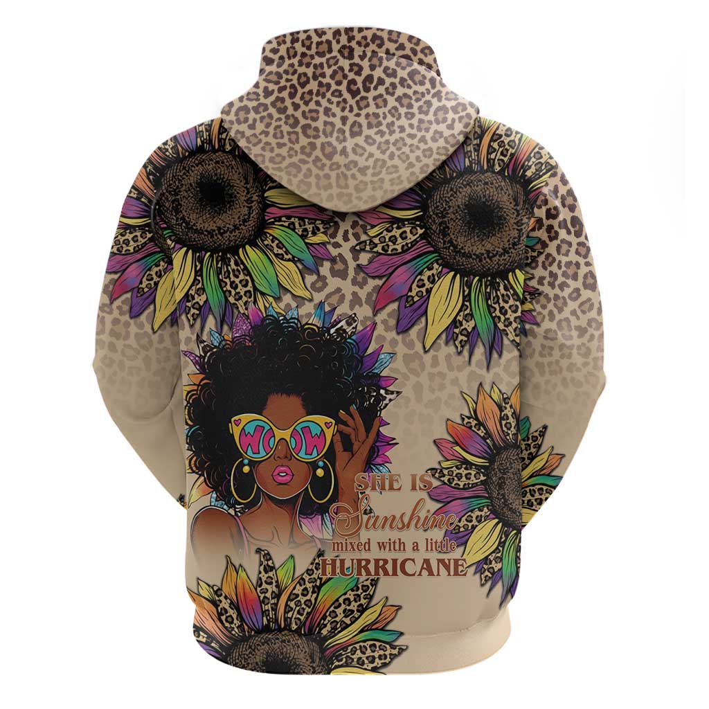 Black Her Story Sunshine Hurricane Hoodie Empowered Black Woman - African Pride