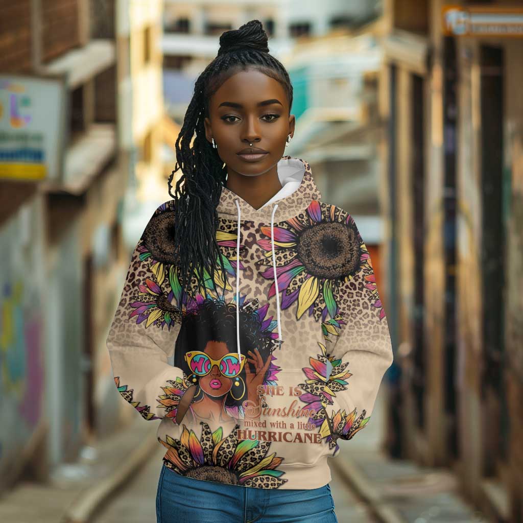 Black Her Story Sunshine Hurricane Hoodie Empowered Black Woman - African Pride